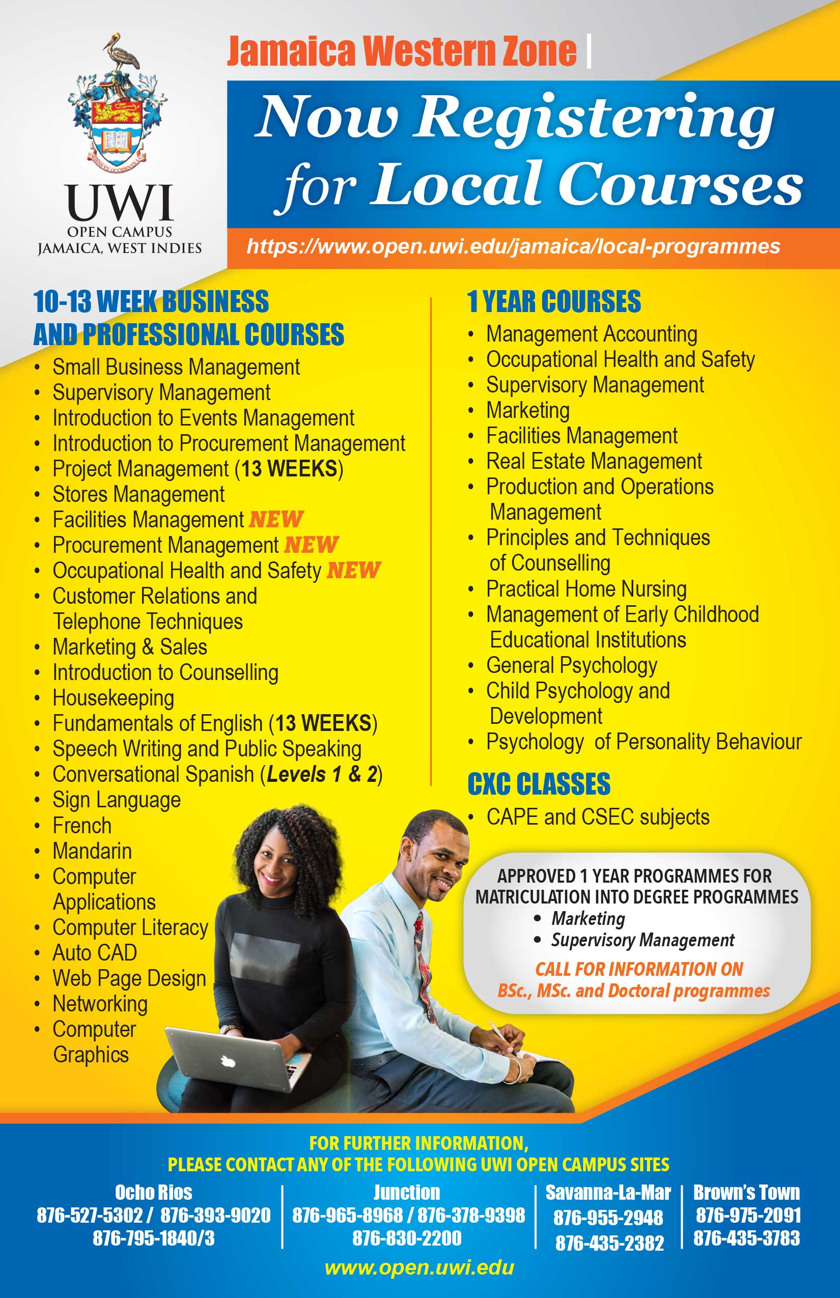 Local Programmes Uwi Global Campus